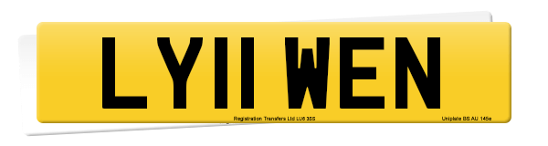 Registration number LY11 WEN